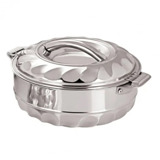 Caserola termica din inox cu capac, capacitate 2.5l, pereti dubli
