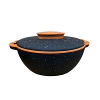 Caserola termica cu capac, capacitate 1 L, pereti dublati inox, Multicolor
