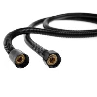 Furtun dus din otel negru, lungime 1.5m, 1/2''