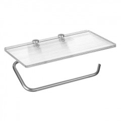 Suport baie pentru hartie igienica, dimensiune 17x10 cm, Aluminiu