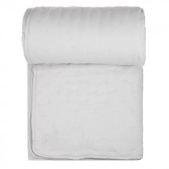 Cuvertura decorativa cu doua fete, dimensiune 220x240 cm, textura moale, Gri