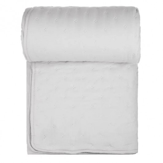Cuvertura decorativa cu doua fete, dimensiune 220x240 cm, textura moale, Gri