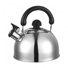 Ceainic din inox cu fluier HB-H465IN, pentru Plita gaz, ceramica, electrica & inductie, 2L