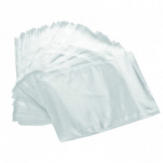 Set 100 pungi gofrate, dimensiune 25x35 cm pentru aparatul de vidat, 3 straturi