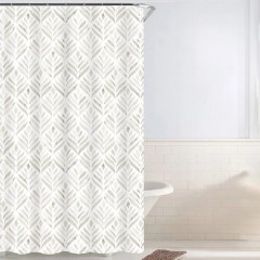 Perdea dus din PEVA, dimensiune 180x180 cm,Frunze aurii