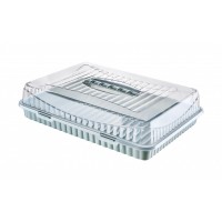 Platou dreptunghilar , din plastic , cu capac , 31 x 43 x 10.50 cm