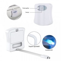 Dispozitiv LED pentru vasul de toaleta cu senzor de lumina