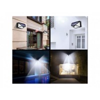 Lampa solara 100 LED  3 moduri de functionare, incarcare solara si senzor de miscare