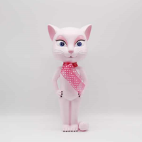Jucarie, pisica inteligenta vorbitoare, 28 cm