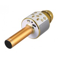 Microfon Karaoke Wireless Bluetooth WS-858 cu difuzor si acumulator incorporat