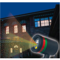 Pachet Proiector laser interior/exterior + Banda LED 5m, cu telecomanda si joc de lumini multicolore