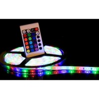 Pachet Proiector laser interior/exterior + Banda LED 5m, cu telecomanda si joc de lumini multicolore