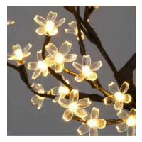 Copacel decorativ floricele LED 45cm alb cald