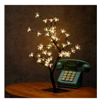 Copacel decorativ floricele LED 45cm alb cald