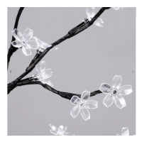 Copacel decorativ floricele LED 45cm alb cald