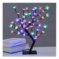 Copacel decorativ floricele LED 45cm alb cald