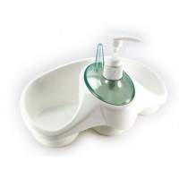 Pachet accesorii bucatarie: Dispenser triplu + dispenser detergent vase