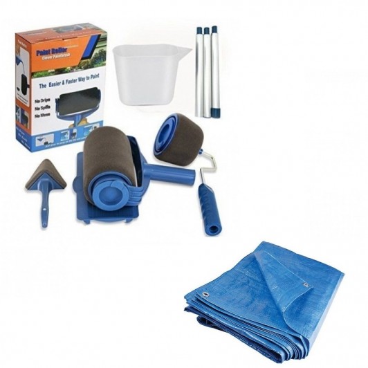 Trafalet revolutionar cu rezervor si accesorii + Prelata impermeabila 3x4m