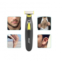 Trimmer facial electric pentru barbati, fara fir, incarcare USB, cap pivotant