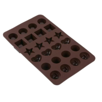 Forma de silicon pentru praline de ciocolata, 24 spatii, dimensiuni 24 x 18.5 x 2.5 cm