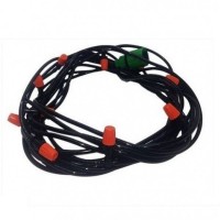 Furtun de gradina extensibil pana la 60m + Kit racire cu vapori 10m