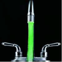 Cap de robinet cu LED multicolor