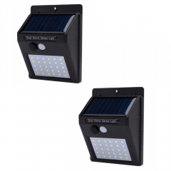 Set 2 lampi led solare cu senzor de miscare, 30 LED-uri