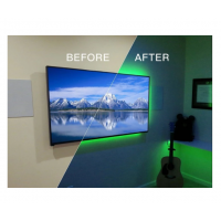 Banda LED USB 2M multicolora pentru iluminare ambientala in spatele televizorului, 16 culori