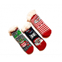 Ciorapi cu interior imblanit pentru copii Model Winter Season