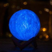 Lampa luna 3D ,led ,Galaxy Moon ,model colorat ,5 culori