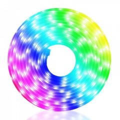 Furtun luminos LED 10m pentru exterior, multicolor, 8 jocuri de lumini