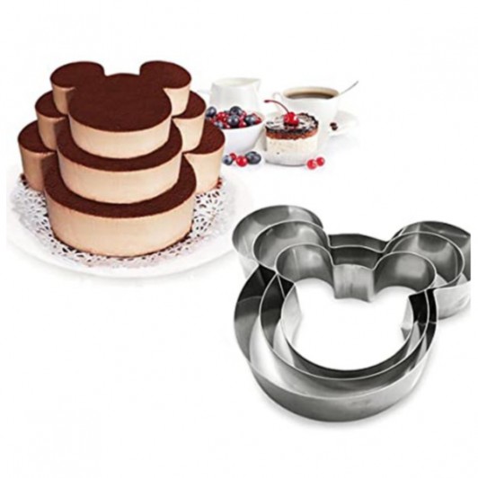 Set 3 inele tort multietajat - mickey mouse