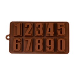 Set 2 forme cifre de ciocolata din silicon
