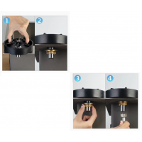 Spalator cu presiune pentru pahare, prindere pe chiuveta Spalator cu presiune pentru pahare, prindere pe chiuveta