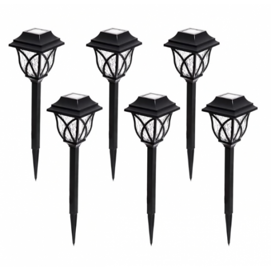 Set 6 lampi solare de gradina tip felinar