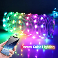 Banda LED RGB smart 10m, APP, USB, jocuri de lumini in functie de ritm muzica