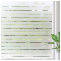 Folie decorativa pentru geam, dungi albe, 45 cm x 300 cm
