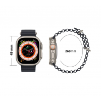 Smartwatch ULTRA Y10, apel Bluetooth, incarcator wireless + 4 bratari cadou