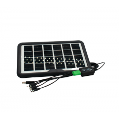 Incarcator solar fast charge, 4W, panou solar portabil, 5 tipuri de mufe