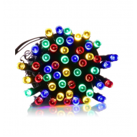 Set 2 x instalatie solara 100 led, exterior, multicolor, total 20 metri Set 2 x instalatie solara 100 led, exterior, multicolor, total 20 metri