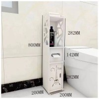 Dulap vertical pentru baie, dimensiuni 80 x 20 x 20 cm​, alb