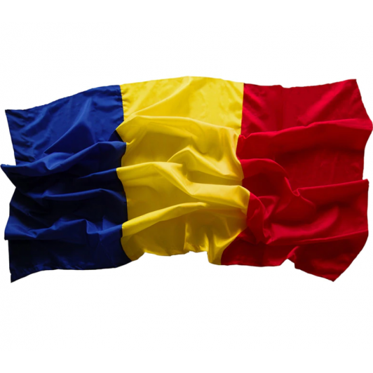 Steag drapel Romania, dimensiune 180 cm x 120 cm, vizibilitate fata-verso
