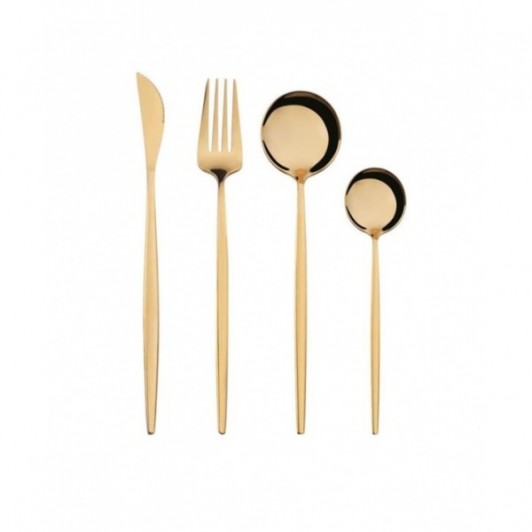 Set tacamuri portugheze 24 de piese, Gold