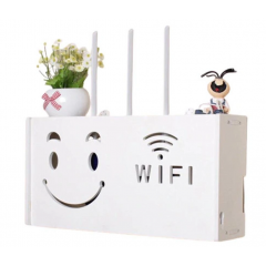 Raft suport router wireless, fire de mascare și echipamente Wifi, model Smiley Face