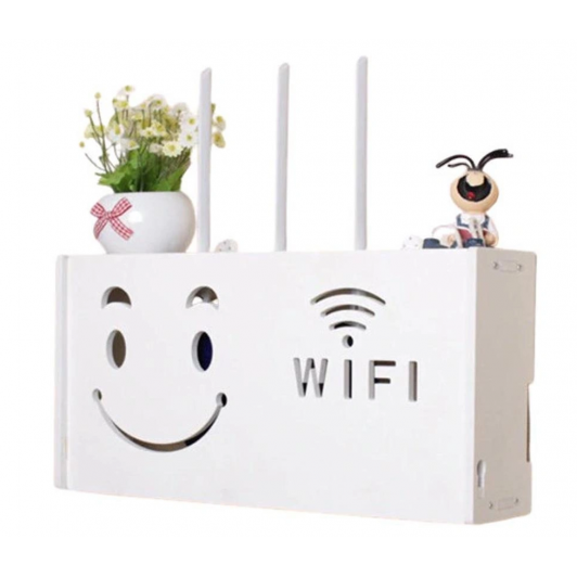 Raft suport router wireless, fire de mascare și echipamente Wifi, model Smiley Face