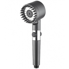 Para de dus de inalta presiune Turbo Shower, 3 functii, perie atasata