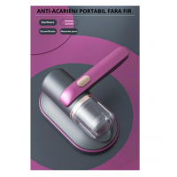 Aspirator portabil Antiacarieni si Praf cu acumulator, 68W, igienizare profunda