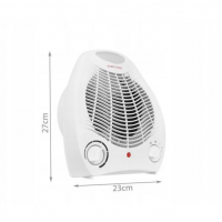 Aeroterma electrica consum mic, 2 trepte de putere, termostat, ventilator