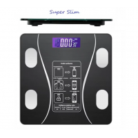 Cantar corporal cu ecran digital Iluminat, aplicatie smart, bluetooth, termometru, 180 Kg Max