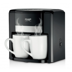 Aparat de Cafea RAF 1000W cu 2 Cani ceramice si Lingura de masurare Incluse, 420ml